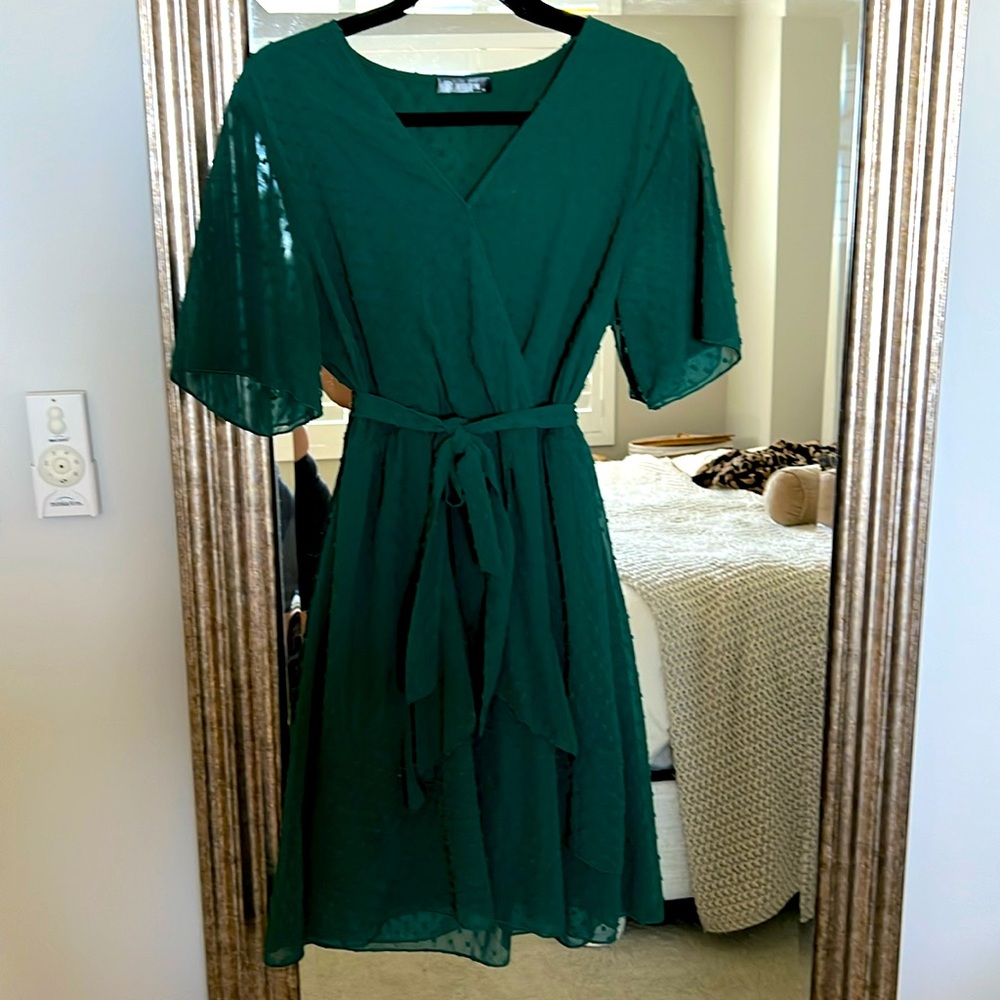 Green Ruffle Dress